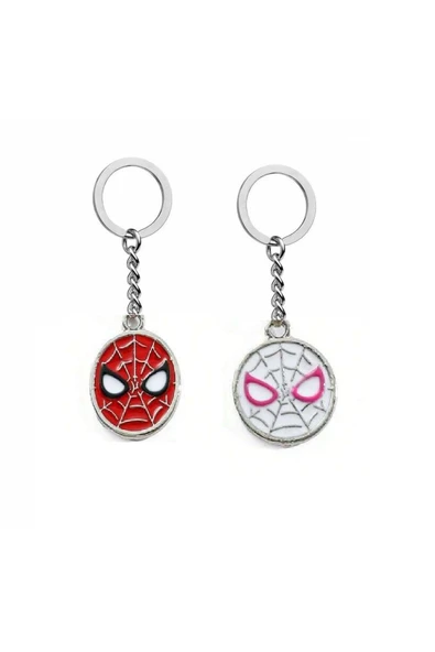 Spiderman & Gwen Relationship Çift İkili Sevgili Anahtarlık ürün görseli 1