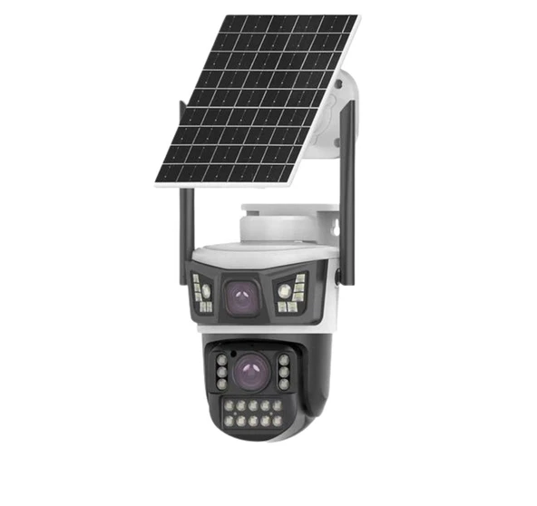 Avenir AV-S425 6MP 3.6mm Çift Kameralı Solar 4G Sim Kartlı Kamera ürün görseli 1