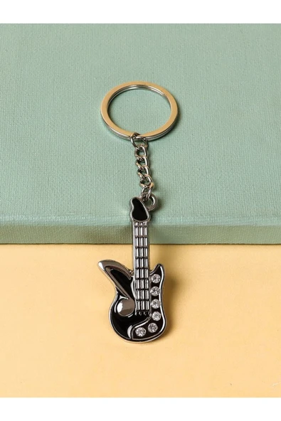 Gitar Taşlı Anahtarlık - Resim 2