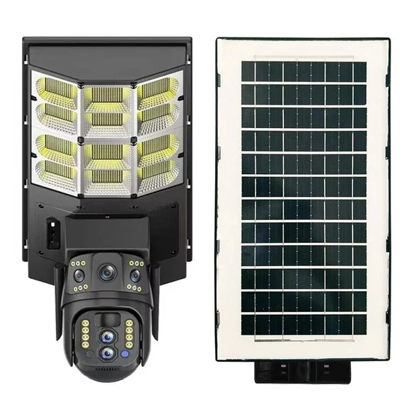 Avenir AV-SL400W 4MP 3.6MM Çift Kameralı Wifi Solar Panelli Sokak Lambası ürün görseli 1