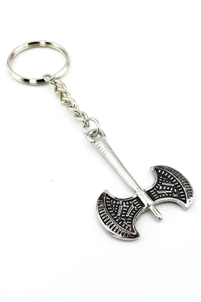 Savaşçı Viking Balta Eskitme Metal Anahtarlık ürün görseli 1