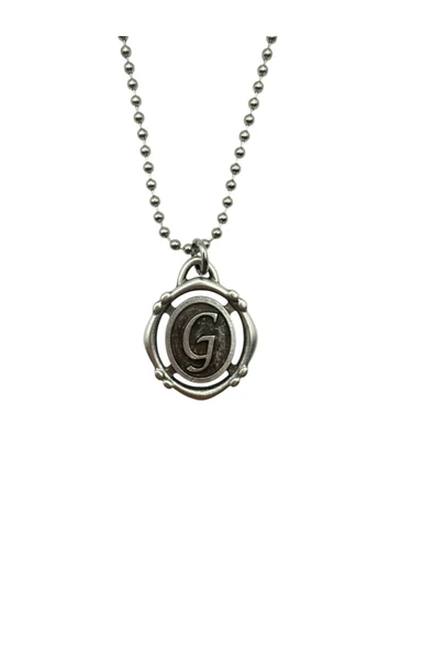 G Harfli Antik Unisex Kolye – Kişisel, Zarif ve Özgün Tasarım ürün görseli 1