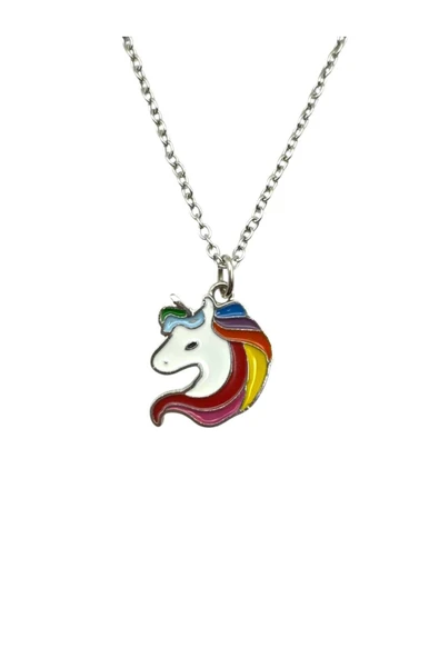 Unicorn Renkli Unisex Kolye – Masalsı ve Eğlenceli Tasarım ürün görseli 1