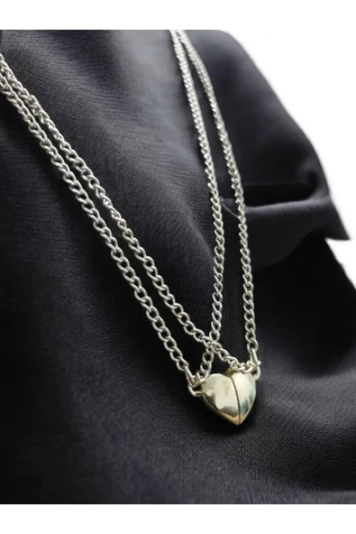 Mıknatıslı Kalp Unisex Kolye – Şık ve Anlamlı Tasarım ürün görseli 1