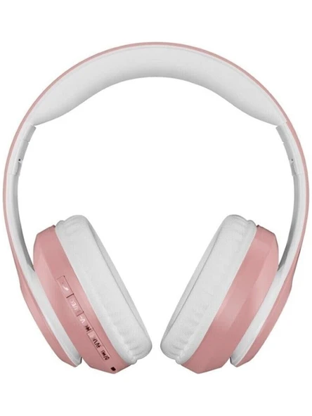 Abatech P68 Kulaküstü Kablosuz Bluetooth Kulaklık - Pembe ürün görseli 1