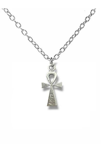Ankh Anahtarı – Nil’in Anahtarı Kolye – Unisex Metal Takı, 60 cm Zincirli Antik & Mısır Temalı ürün görseli 1