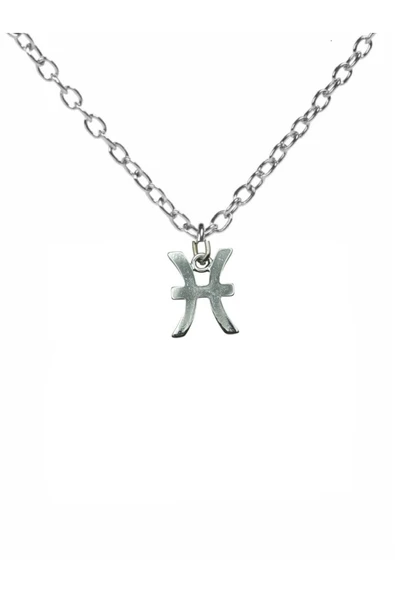 Balık Burcu Sembol Kolye – 60 cm Zincirli, Zamak Kaplama Unisex Astrolojik Tasarım ürün görseli 1