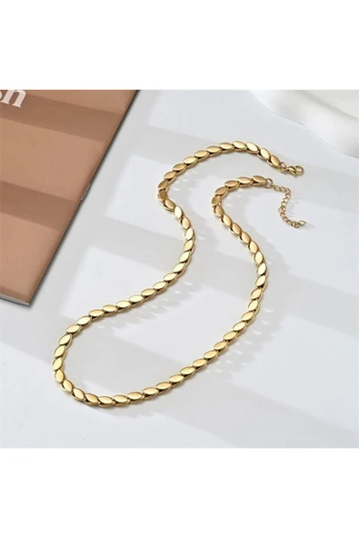 Arpa Model Paslanmaz Çelik Zincir – 60 cm Gümüş Renk Unisex Kolye Zinciri ürün görseli 1