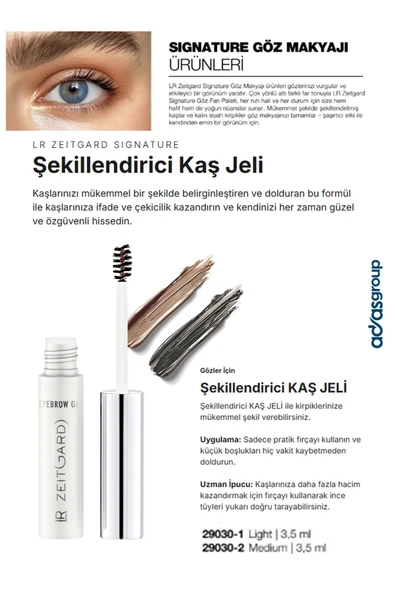 LR Zeitgard Şekillendirici Kaş Jeli 3 ML (Ligth ve Medium) - Resim 2