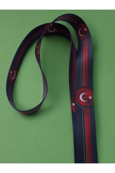 Staffy Bayrak temalı yaka ipi - Resim 2