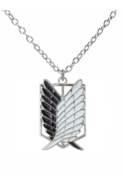 Attack on Titan Wings of Liberty Kolye – 60 cm Zincirli Anime Temalı Unisex Takı ürün görseli 1