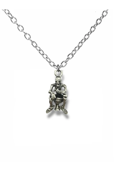Enemy's Skull Chalice Kurukafa Kadeh Figürlü Unisex Metal Kolye – 60 cm Zincir ürün görseli 1