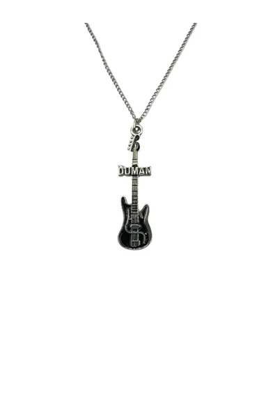 Duman Grubu Esinli Gitar Figürlü Unisex Kolye – 60 cm Zincirli Rock Tarz Takı Ürün Açıklaması: ürün görseli 1