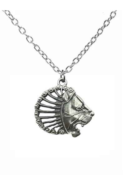 Ancient Majesty – Yeleli Aslan Figürlü Unisex Kolye (60 cm Zincirli) ürün görseli 1