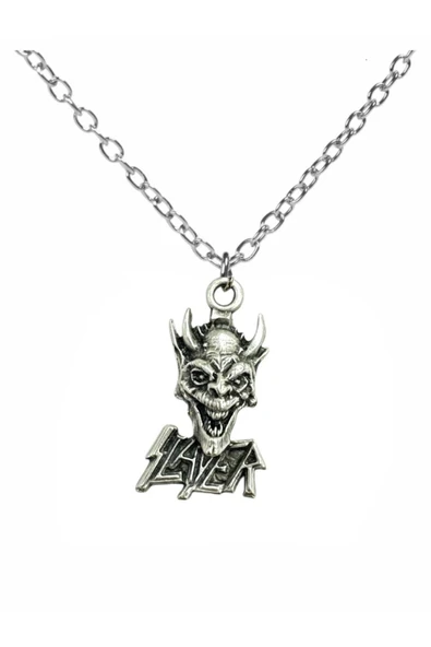 Slayer Rock Metal Tarz Zincir Kolye ürün görseli 1