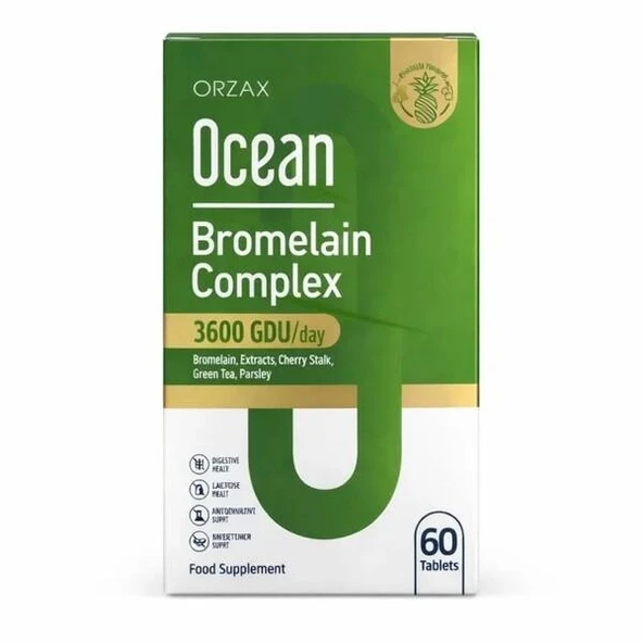 Ocean Bromelain Complex 60 Tablet ürün görseli 1