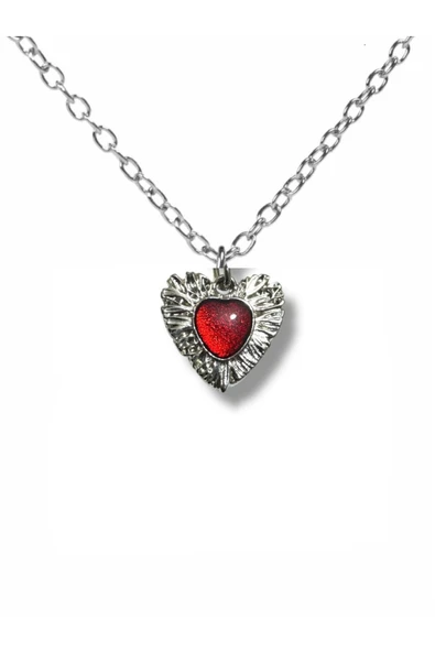 Rose Eye of Heart Unisex Kolye – Gül Gözünde Saklı Kalbin Sırrı ürün görseli 1