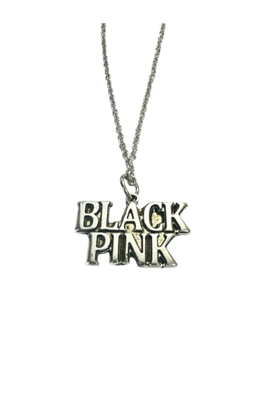 BLACKPINK Grup Logolu Unisex Fan Kolyesi – K-Pop Tarz 60 cm Zincirli Takı ürün görseli 1