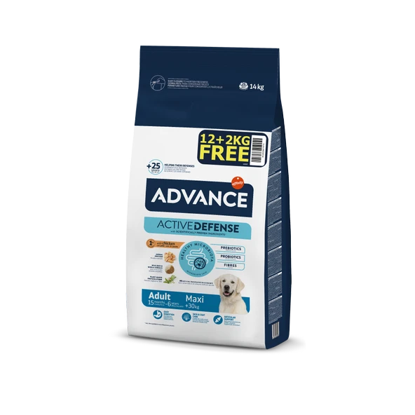 Advance Dog Maxı Adult 12+2 Bonus Paket ürün görseli 1