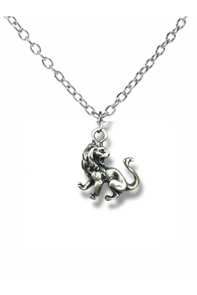 Roar of the King – Kükreyen Aslan Figürlü Unisex Kolye (60 cm Zincirli) ürün görseli 1