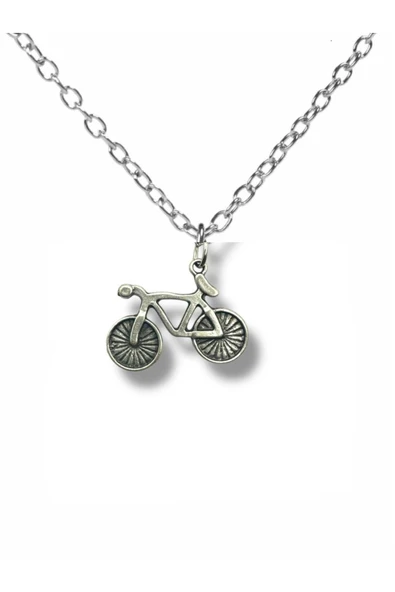 Pedal Ritmi – Bisiklet Figürlü Unisex Kolye (60 cm Zincirli) ürün görseli 1