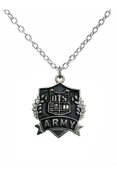 BTS Army Metal Kolye – 60 cm Uzun Zincirli K-Pop Aksesuar ürün görseli 1