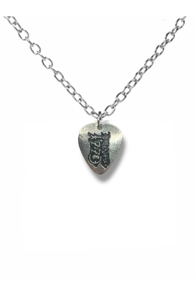 Ozzy Osbourne Rock Grubu Pena Şeklinde Çift Taraflı Rock İşaretli Metal Zincirli Unisex Kolye ürün görseli 1