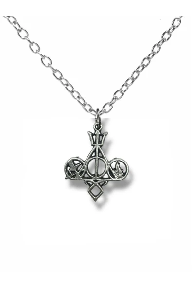 Rebel Emblems – Ölümcül Aletler & Açlık Oyunları Temalı Unisex Kolye (60 cm Zincirli) ürün görseli 1