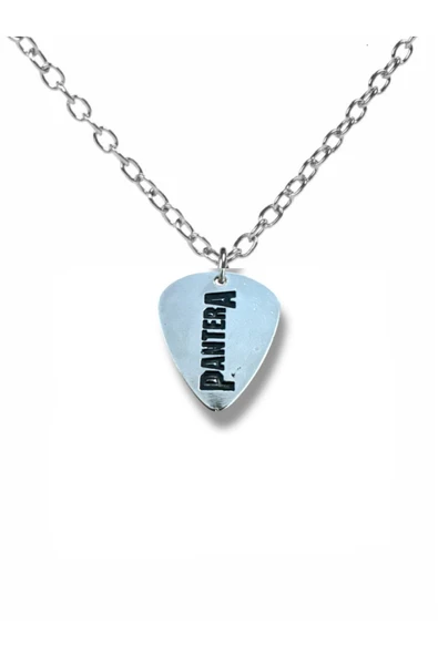 Pantera Heavy Metal Grubu Pena Şeklinde Çift Taraflı Rock İşaretli Unisex Metal Kolye ürün görseli 1