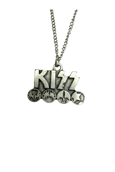 KISS Rock Metal Grup Zincir Kolye – Unisex Aksesuar - 60 cm ürün görseli 1