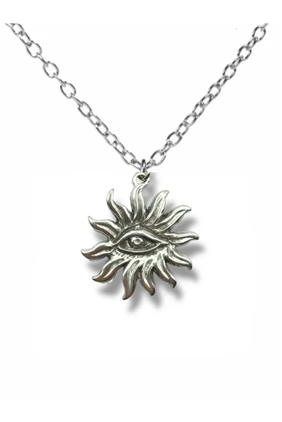 Eye of Horus – Antik Mısır Koruyucu Sembol Unisex Kolye (60 cm Zincirli) ürün görseli 1