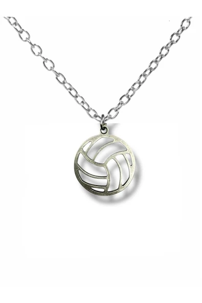 SetPoint – Voleybol Topu Figürlü Unisex Kolye (60 cm Zincirli) ürün görseli 1