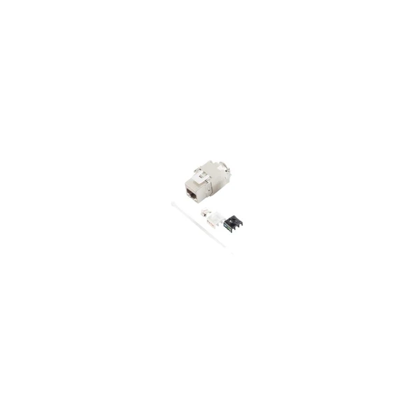 Rj-45 Keystone, Cat. 6A, 180°, Stp, Aletsiz Montaj Konnektörü ürün görseli 1