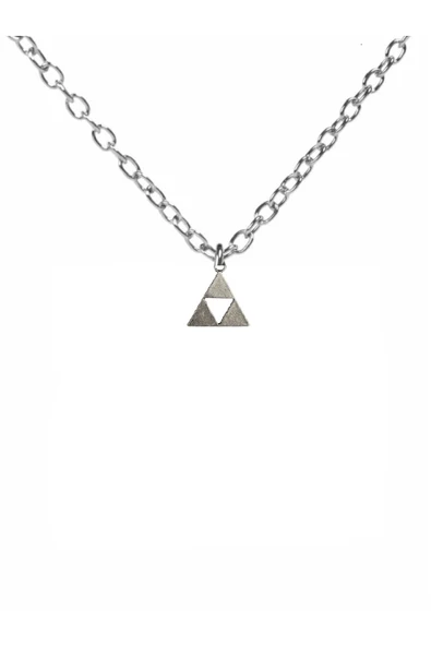 The Legend of Zelda Triforce Üçgen Kolye 60 cm Zincirli | Anime Oyun Temalı Unisex Takı ürün görseli 1