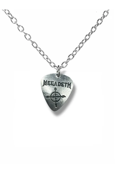 Megadeth Pena Kolye – Çift Taraflı Rock İşaretli Unisex Metal Kolye, 60 cm Zincir ürün görseli 1