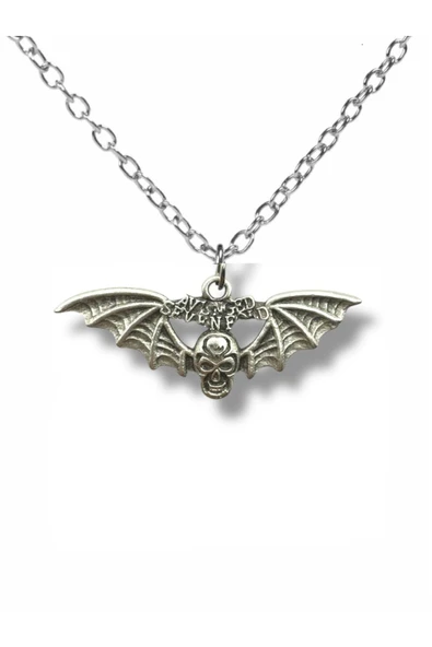 Avenged Sevenfold Logo Gümüş Renk Unisex Kolye – Rock ve Metal Takı ürün görseli 1