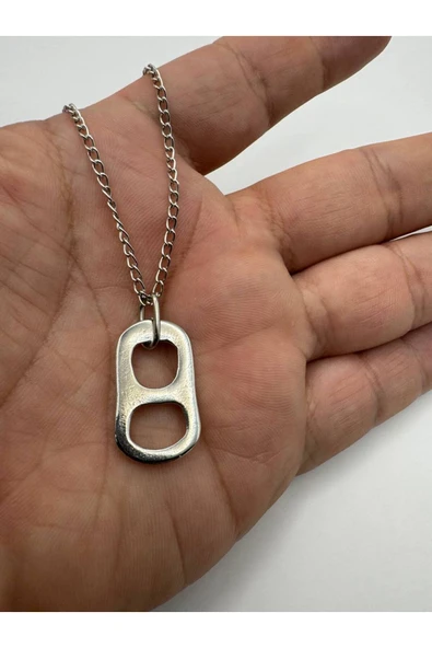 Soda Kola Kapağı Figürlü Unisex Kolye – 60 cm Zamak Kaplama Metal Zincirli Trendy Aksesuar ürün görseli 1