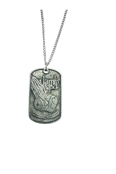 Lamb of God Müzik Grubu Kolyesi – 60 cm Zincir – Metal / Rock Takı ürün görseli 1