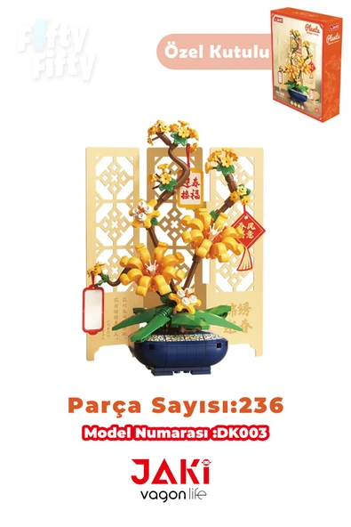 JAKİ Plante Serisi Kış Yasemini Modeli 236 Parça Oyucak Yapım Seti -FFDK003 ürün görseli 1