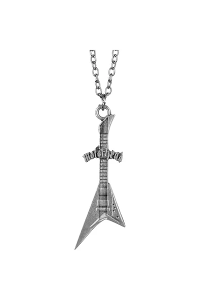 Motörhead - Elektro Gitar Gümüş Kaplama 60 Cm Zincir Kolye ürün görseli 1