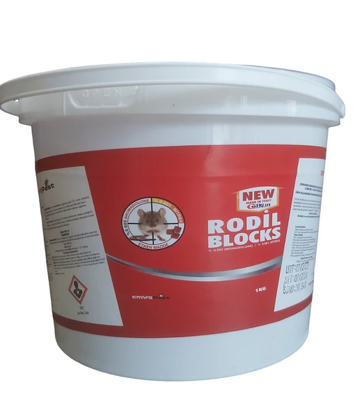 Artı Rodil Blok 1kg Fare Zehiri Etkili Kaliteli Kemirgen Ilacı Fare Için ürün görseli 1