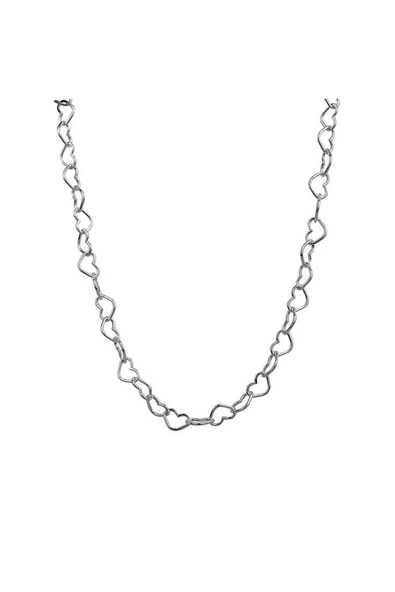 Chain Heart Kalp Sevgili Hediye Kolye - Resim 5