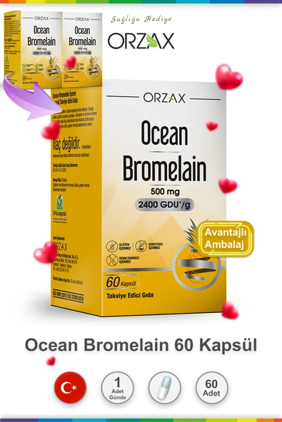 Ocean Bromelain Içeren Kapsül 2'li Paket 60 Kapsül ürün görseli 1