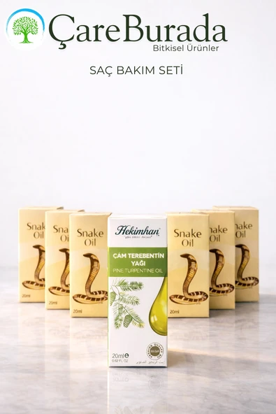 Yılan Yağı 20 Ml x 5 Adet + Çam Terebentin Yağı 20 Ml. ürün görseli 1