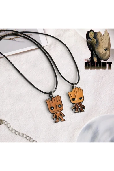 Groot Best Friends Arkadaşlık Ikili Kolye Çift Kolye ürün görseli 1