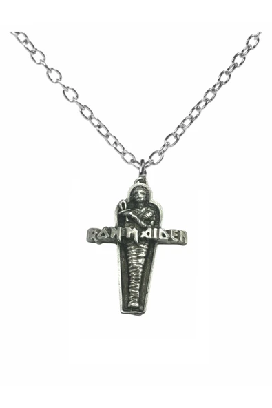 Iron Maiden Kolyesi Rock Müzik Grubu Tasarımı Unisex 60 cm Zincir ürün görseli 1