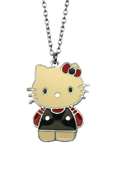 Hello Kitty Kolye Erkek Kadın Antik Gümüş Kaplama 60 cm Zincir ürün görseli 1