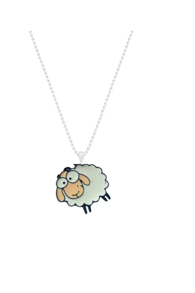 Kuzu Koyun Sheep Kolye Unisex 925 Ayar Gümüş Kaplama ürün görseli 1