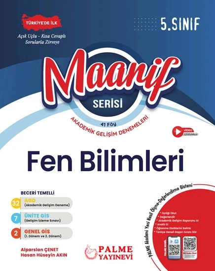 Palme 5.Sınıf Maarif Serisi Fen Bilimleri Haftalık Deneme (41 Föy) ürün görseli 1