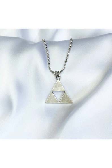 The Legend Of Zelda Üçgen Silver Kolye ürün görseli 1